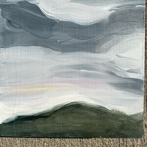 January Hill original oil painting on cradled wood panel